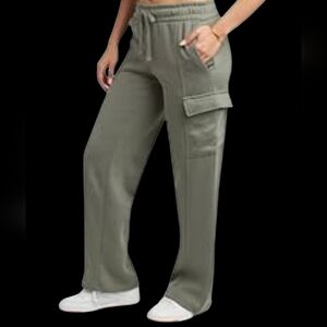 Spyder Women's Cargo Sweatpants Olive Green Size Large